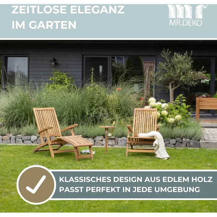 Deckchair Yacht Teak – Bild 3