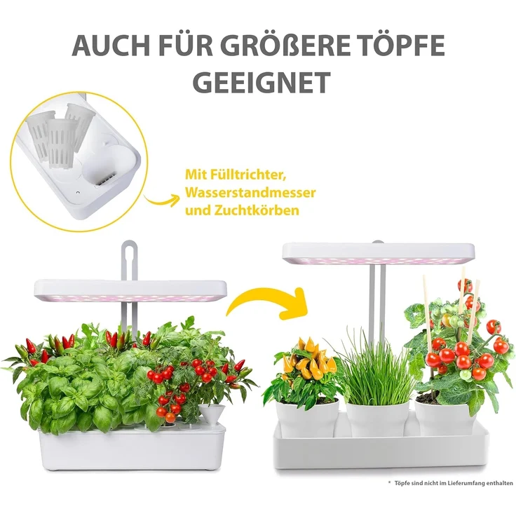 Northpoint Pflanzenlampe LED Pflanzenleuchte Gewächslampe 22W 1350 Lumen 10 Setzlinge – Bild 4