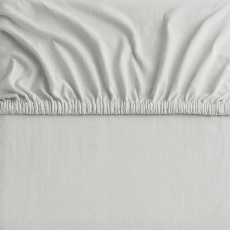 DecoKing Spannbettlaken 100x200 120x200 cm 100% gekämmte Baumwolle Silber Spannbetttücher Jersey Boxspringbett Amber 100x200 120x200 – Bild 7