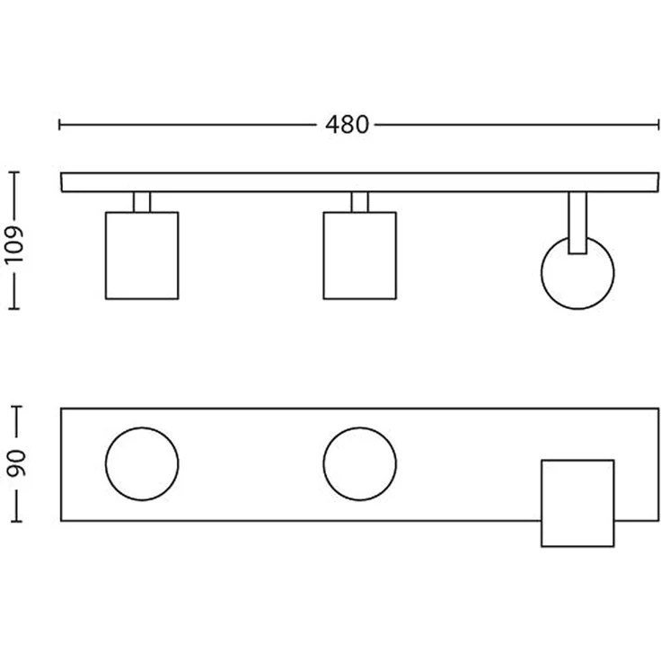Philips Runner bar/tube white 3x50W 230V – Bild 2