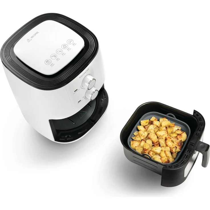 METALTEX 222193000 Faltbarer Silikonkorb für Airfryer 21,5 x 21,5 cm, geeignet für Heißluftfritteuse, Mikrowelle und Ofen – Bild 4