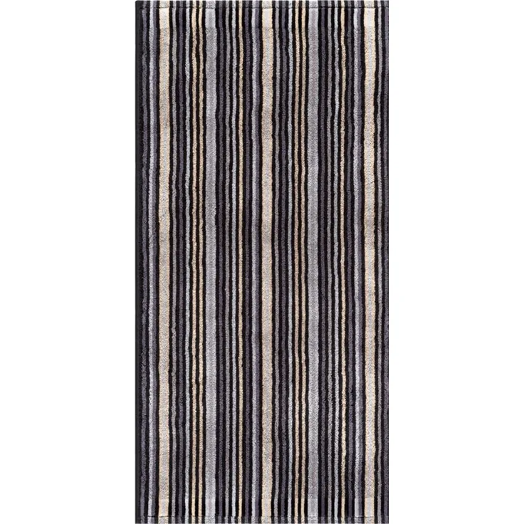 Combi Stripes Duschtuch 70x140cm dunkelgrau 500g/m² 100% Baumwolle