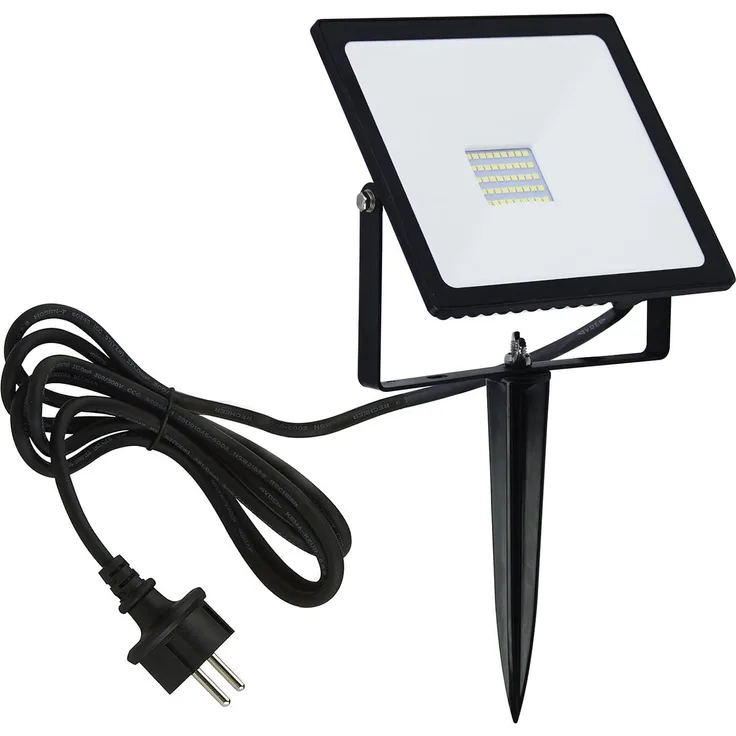 TRANGO LED Gartenstrahler, 3082 IP65 30 Watt LED Gartenstrahler Teichstrahler, Außenstrahler, Fluter, Flutlicht 2700K warmweiß Außenwandstrahler, Wegbeleuchtung, Strahler, Außenleuchte, Wandlampe