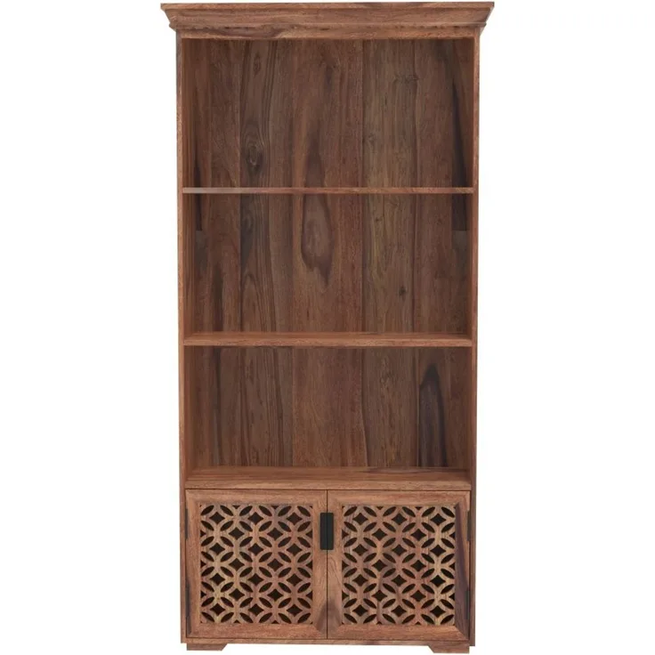 Bücherregal Mira 90x180x35 aus indischem Sheesham-Massivholz
