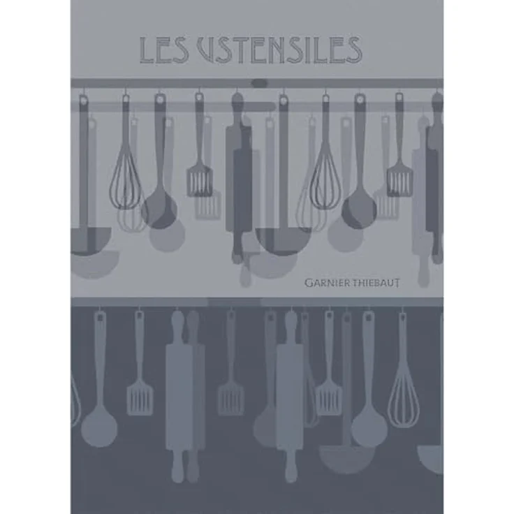 Garnier-Thiebaut Geschirrtuch Les Ustensiles Denim 50x70 Cm 100% Baumwolle