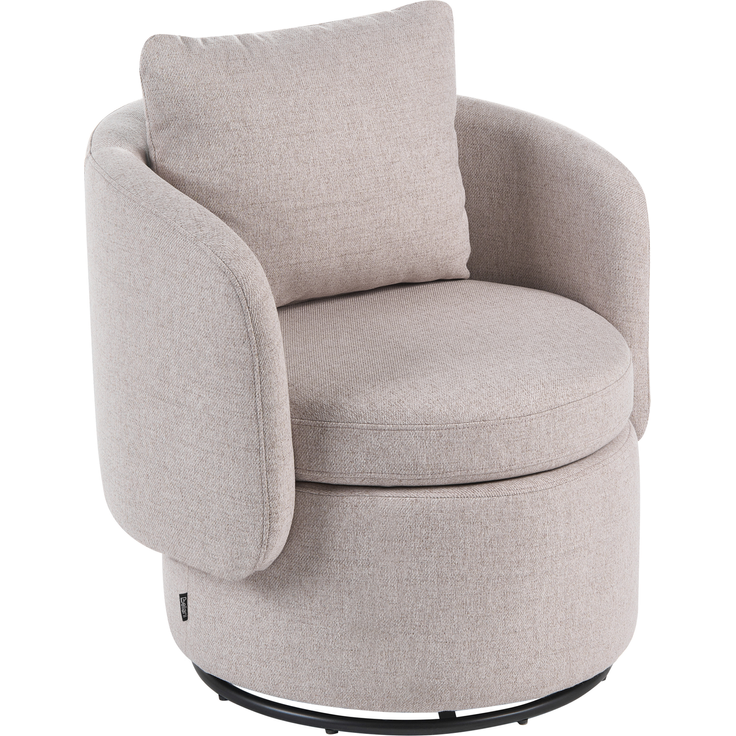 Drehsessel HORSENS mit Stauraum Stoff Beige