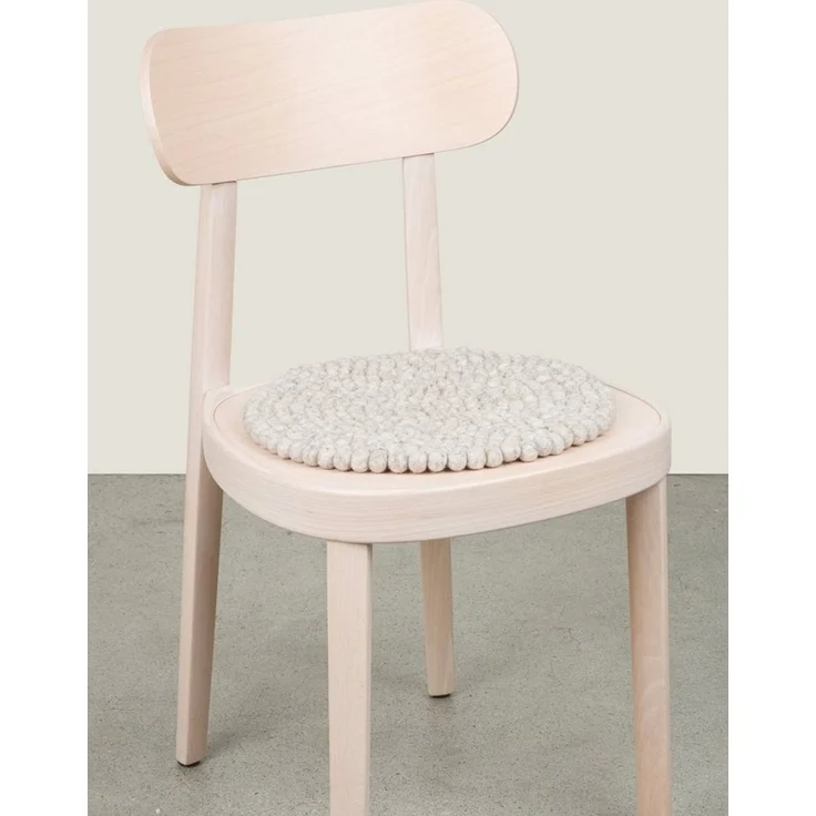 myfelt Stuhlkissen Filzkugel Sitzauflage ⌀ 36 cm, beidseitig verwendbar, 100 % Schurwolle – Bild 3