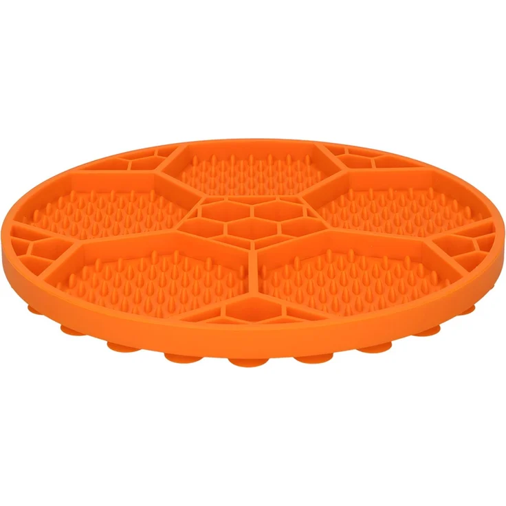 Eat Slow Live Longer Leckmatte Fußball orange (Limited Edition EM) – Bild 3