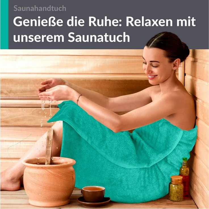 Lashuma Saunatuch XXL Handtuch London, Frottee (1-St), Badetuch Damen & Badehandtuch Herren 100x200 cm - Saunahandtuch 80x220 – Bild 4
