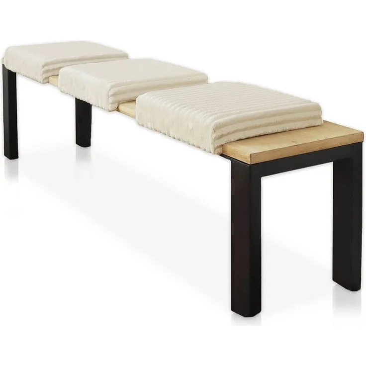 Lycce Bankauflage Sitzkissen Klemmkissen DELUXE 1 Leiste, Cordstoff extra Polsterung, (1 St), super breiter Cordstoff, für Banktiefen ab 35 cm