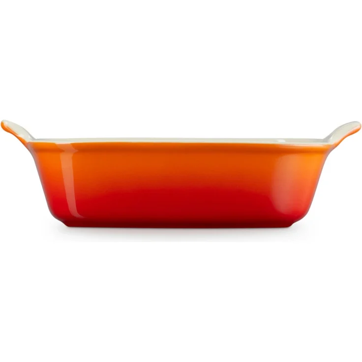 LE CREUSET Auflaufform Auflaufform Tradition quadratisch ofenrot 23cm, Steinzeug – Bild 2