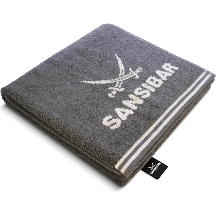 Sansibar Sylt Duschtuch Badetuch Saunatuch Frottier-Serie "Doubleface“, 80x150 cm, (1-St), mit hochwertig gewebtem Sansibar Logo