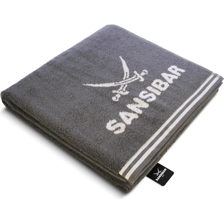 Sansibar Sylt Duschtuch Badetuch Saunatuch Frottier-Serie "Doubleface“, 80x150 cm, (1-St), mit hochwertig gewebtem Sansibar Logo – Bild 1