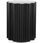 Kartell 885309 Hocker, Plastik, schwarz, 35 x 35 x 46 cm