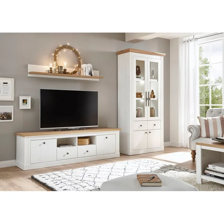 Home affaire Wohnwand Westminster, (Set, 3-St), im romantischen landhausstil, exclusiv by Otto