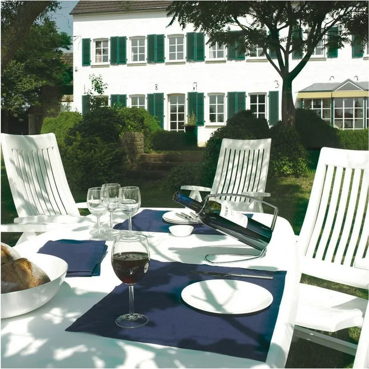 Kettler Gartensessel ROMA 2St. Multipositionssessel Gartenmöbel Kunststoff weiss