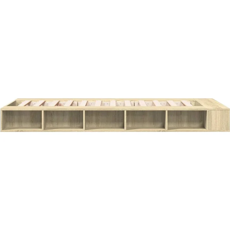 vidaXL Bettgestell Sonoma-Eiche 90x200 cm Holzwerkstoff 3280519 – Bild 5