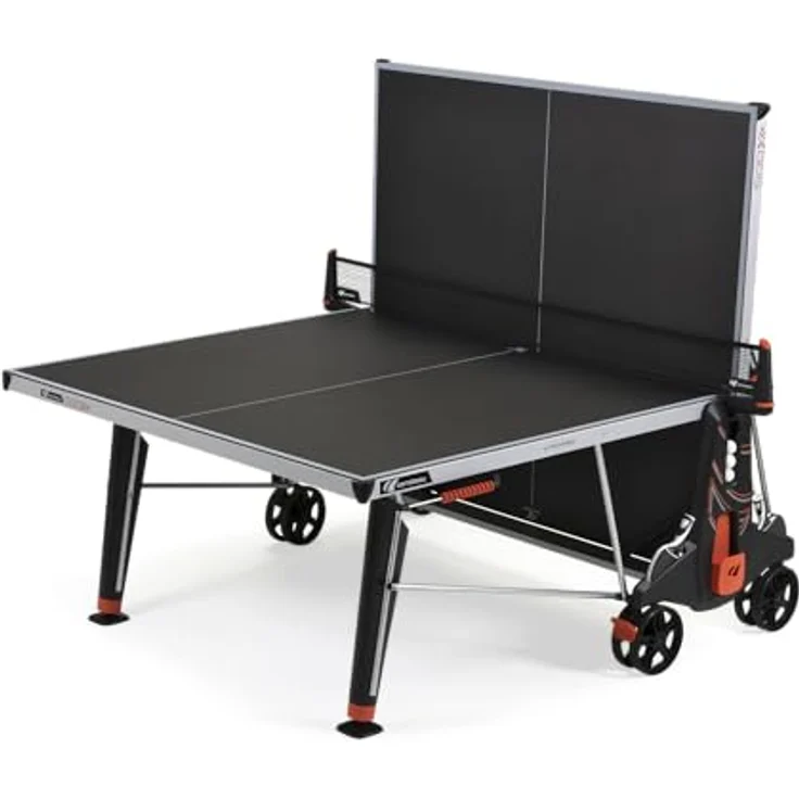 Cornilleau Outdoor Tischtennisplatte 500X, wetterfest mit MATTOP-Beschichtung und DSI-Verriegelungsmechanismus, schwarz – Bild 3