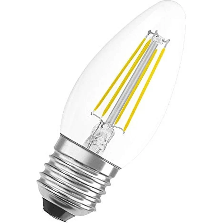 OSRAM Filament LED Lampe mit E27 Sockel, Kerzenform, Warmweiss (2700K), 4 W, Ersatz für 40-W-Glühbirne, LED Retrofit CLASSIC B – Bild 4