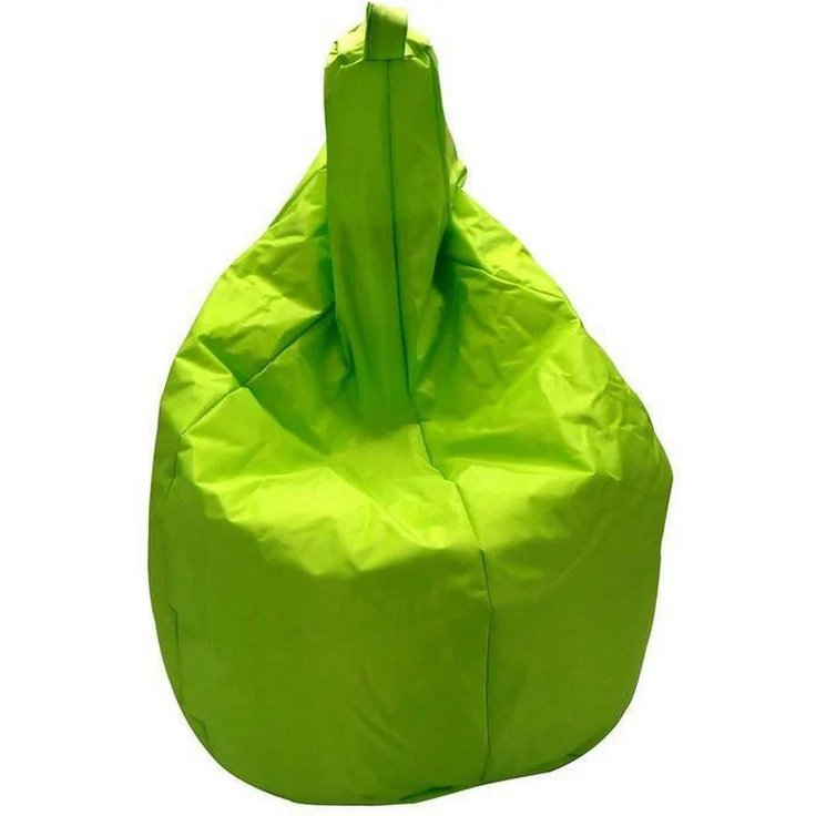 Dmora Pouf Angillina, Mehrzwecksessel, Sitzsack, Hockerhocker, Made in Italy, 80x80 h120 cm, Grün – Bild 1