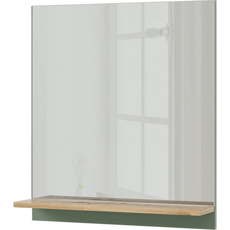 Badezimmerspiegel Marelle Grün/Artisan 60 x 67 cm mit Regal Vicco – Bild 1