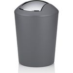 kela 'Marta' Kosmetikeimer, Deckel abnehmbar, Kunststoff, 5 Liter, Grau