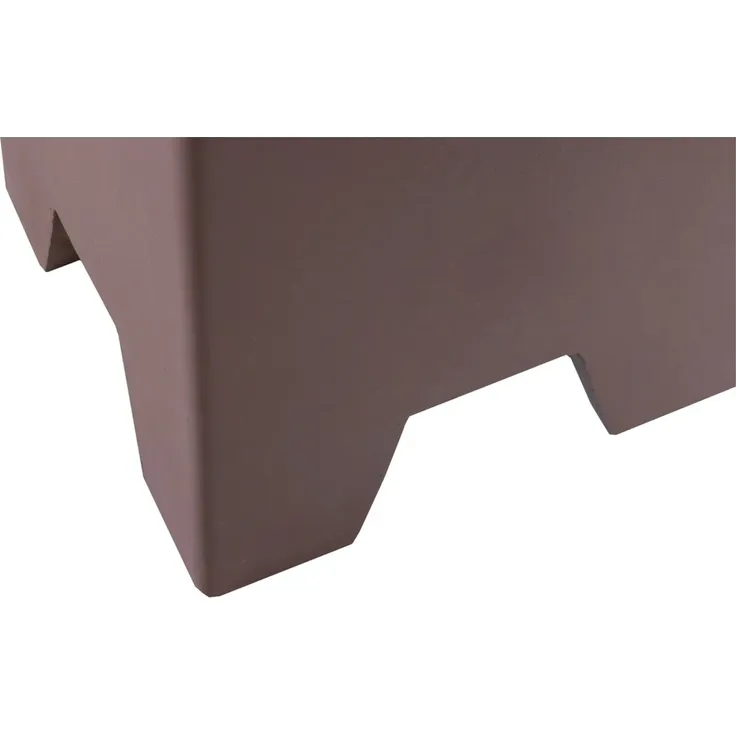 Beistelltisch Zina - Glasfaser Braun, Betonoptik, 36x36 cm – Bild 4