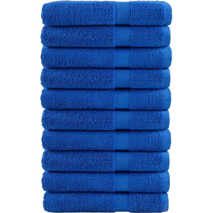 vidaXL 'SOLUND' Premium-Badetücher, 10 Stk., Blau, 80x200 cm – Bild 1
