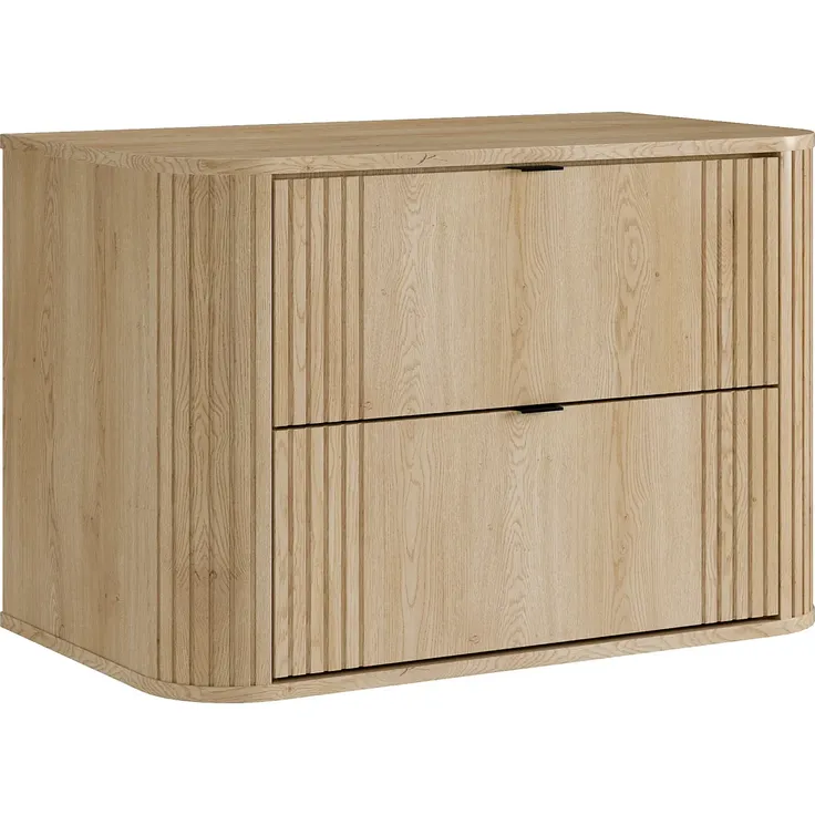 Vente-unique - FILOR Waschbeckenmöbel Holz, Platte Beige - B 46 cm x H 57 cm x L 80 cm – Bild 3