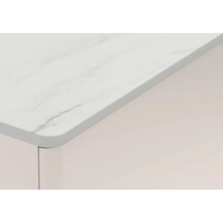 Vente-unique - DEVIKA Sideboard Holz, Platte BeigeWeiß - B 40 cm x H 80 cm x L 189,6 cm – Bild 4