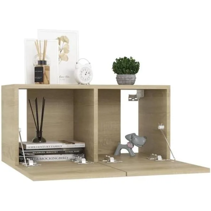 vidaXL 5-tlg. TV-Schrank-Set Sonoma-Eiche Spanplatte [3078958]