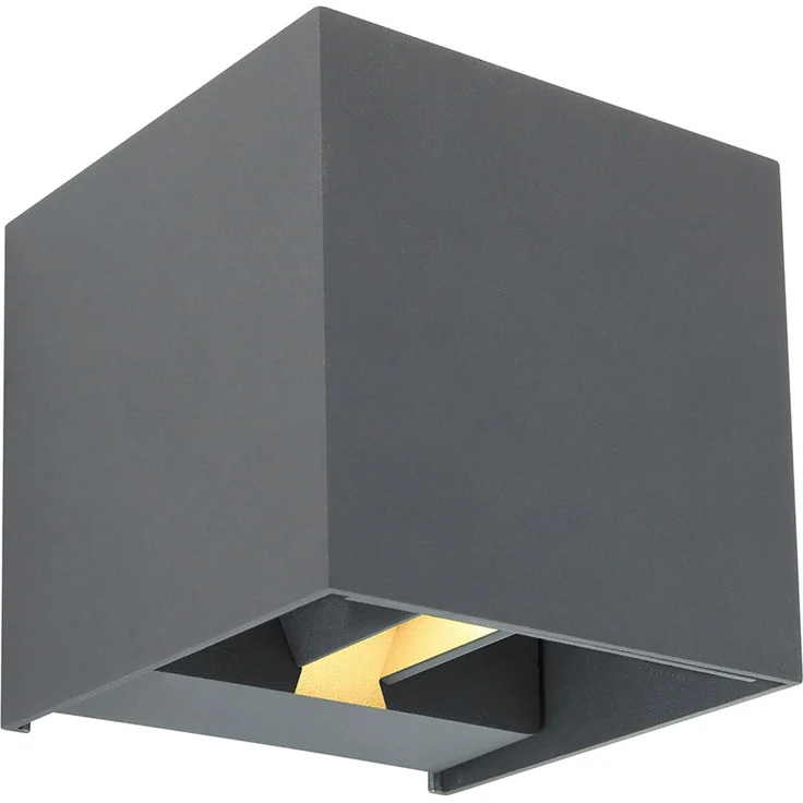 LED Wandleuchte, Aluminium, anthrazit, L 10 cm – Bild 10