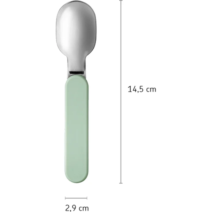 Mepal 'Ellipse' Klapplöffel inklusive Aufbewahrungsetui, Edelstahl Nordic Blue New, 14,5 cm – Bild 2