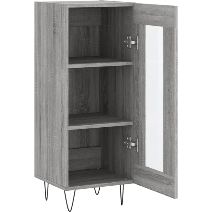 Sideboard, Kommode Grau Sonoma 34,5x34x90 cm Holzwerkstoff – Bild 6
