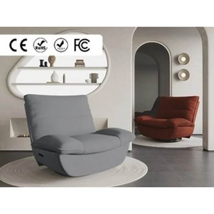 FLEXISPOT Sessel Schaukelsessel gemütlicher TV-Sessel, Relaxsessel (Drehsessel mit Rocking, Ruhesessel für Senioren & Stillenden), Versteckter Stauraum, 105° - 145° verstellbar, 159 KG belastbar – Bild 6