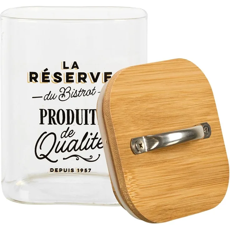 COOK CONCEPT, KA0610, Luftdichtes Vorratsglas 70 cl, Elegantes und Zeitloses Design, ideal für trockene Lebensmittel oder Organisation, leicht zu reinigen, transparent, 70 cl, transparent