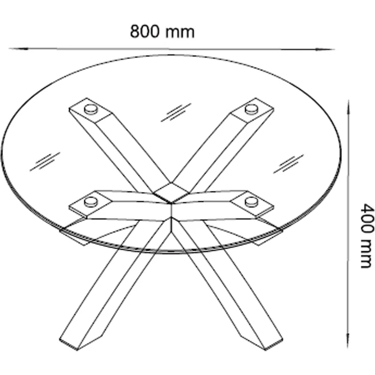 Couchtisch >BISIRA< (BxHxT: 80x40x80 cm) in holzfarben - 80x40x80 (BxHxT) – Bild 6