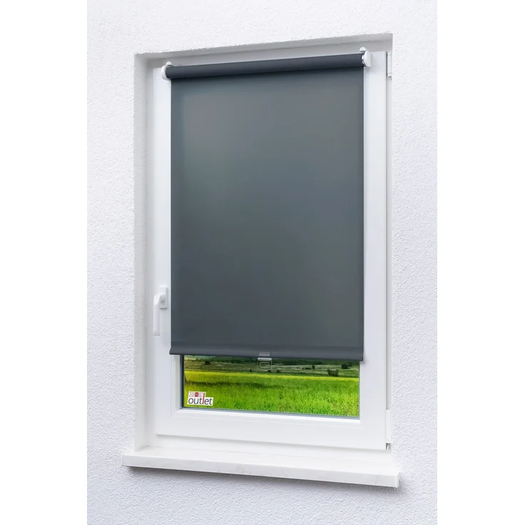 Lysel - Qualitätsspringrollo Tageslicht (B x H) 83cm x 190cm in dunkelgrau – Bild 7