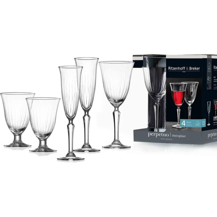Ritzenhoff & Breker Perpetuo Sektglas 190 ml 4er Set – Bild 6