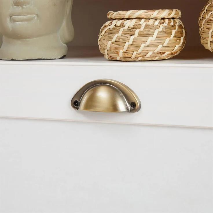 IDIMEX Lowboard BOLTON, TV Lowboard aus Kiefer TV Bank mit 2 Schubladen und Muschelgriffen Mas – Bild 8