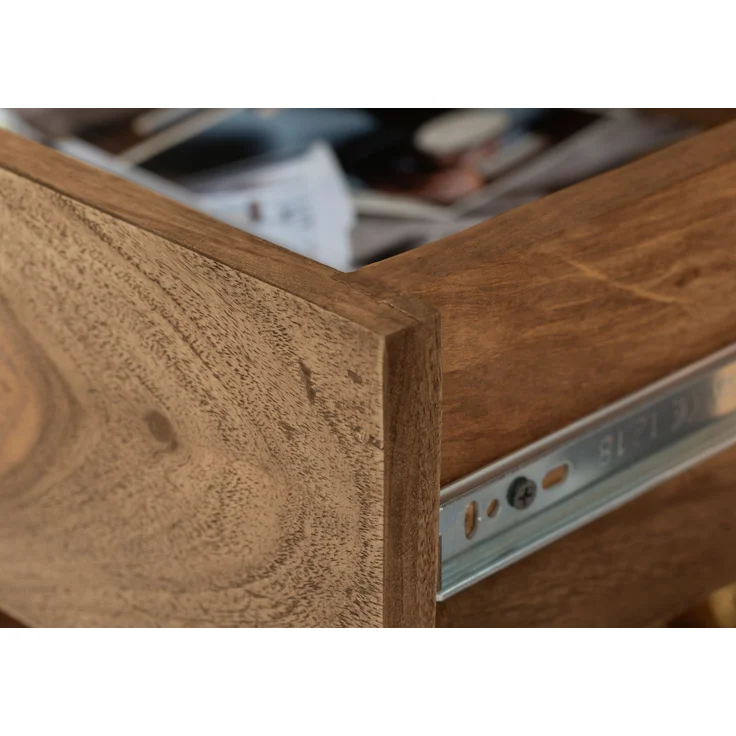 Nachttisch Sheesham 60x40x50 braun geölt BUENO #005 – Bild 7