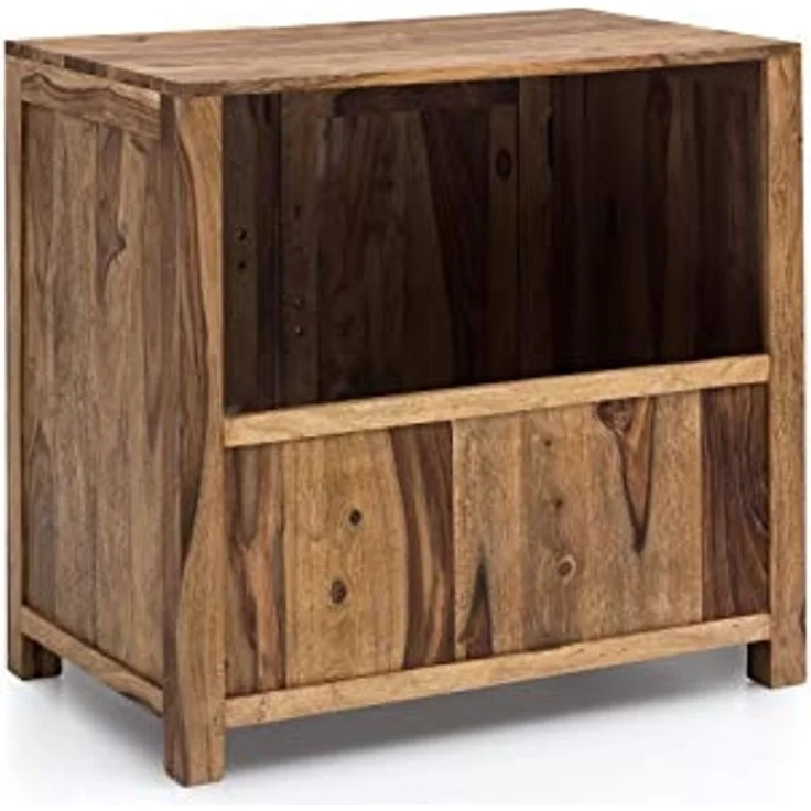 Waschtisch 80cm Akazie Massivholz braun Woodkings Laros Waschtischunterschrank Waschbeckenunterschrank Badmöbel 80x75x45 cm – Bild 6