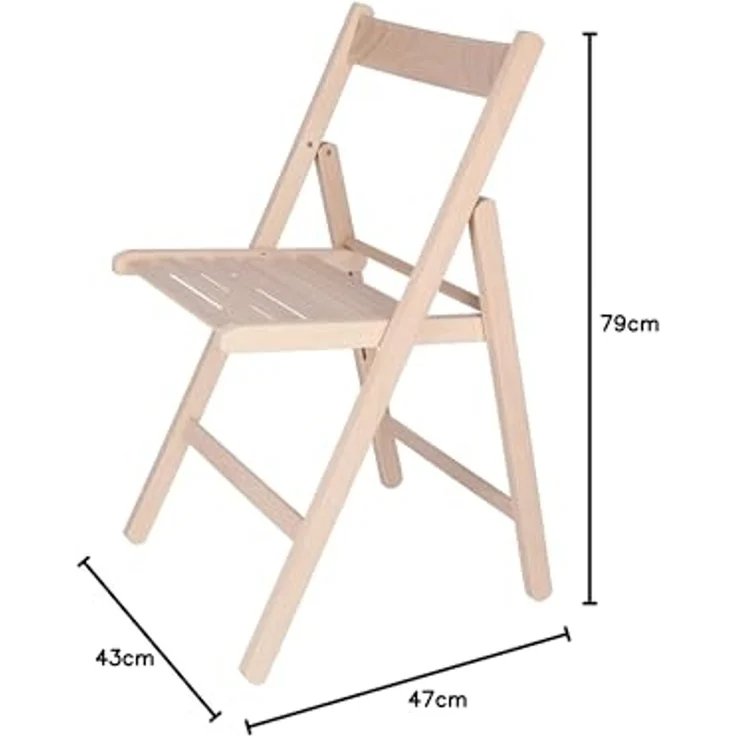 Aranaz Klappstuhl aus Buchenholz, 43 x 47 x 79 cm – Bild 2
