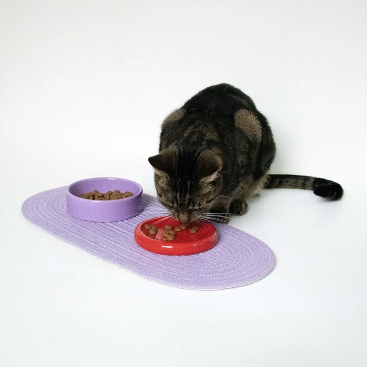 Coockoo Hunde Platzdeckchen Crumb Catcher flieder, 53x25 cm – Bild 3