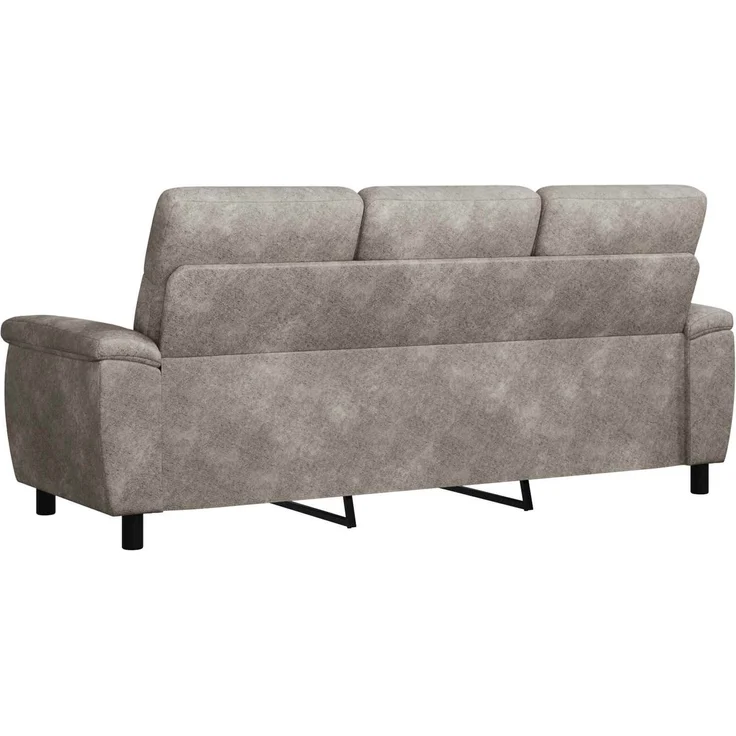 vidaXL Sofa Hellgrau 214 x 90 x 95 cm Kunstwildleder 42040984 – Bild 5