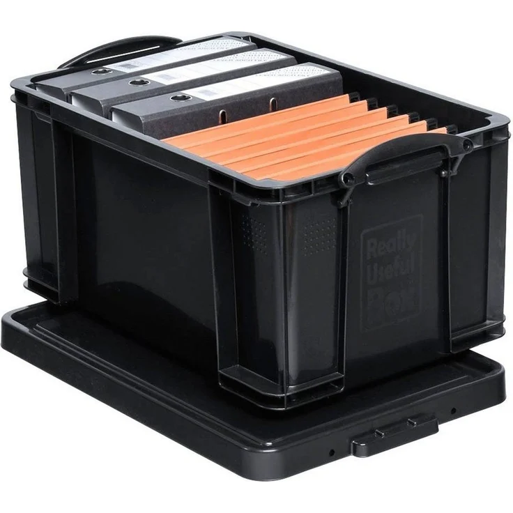REALLYUSEFULBOX Aufbewahrungsbox 1 Aufbewahrungsbox 48 Liter - schwarz – Bild 1