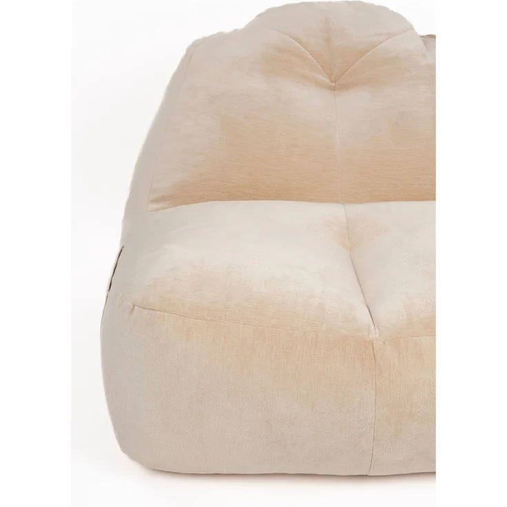 DutchBone Loungesessel Tombag, Sitzsack in Beige mit Samtbezug – Bild 3