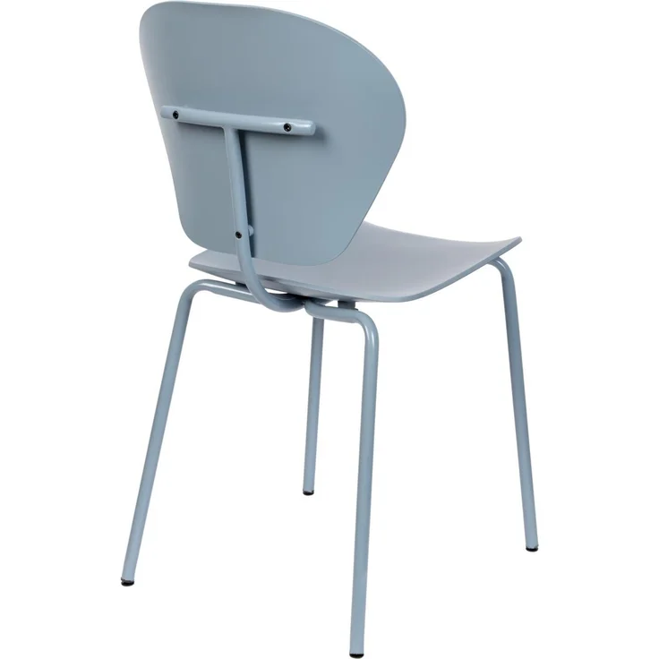Zuiver Esszimmerstuhl The Ocean im 2er-Set, Farbe Ocean Blue, Sitzschale aus recyceltem Meeresplastik, Metallgestell – Bild 2