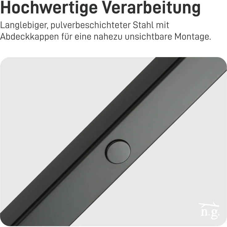 Natural Goods Berlin Wandregalhalter GRÜNAU, Wandregal aus Metall, Wandregalträger für Hängeregale – Bild 6