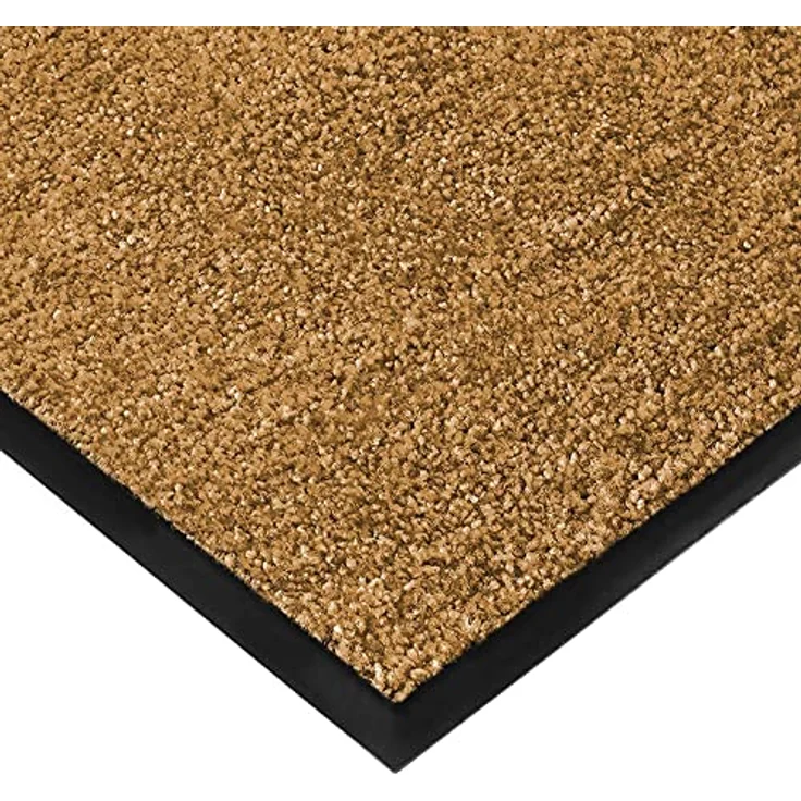 etm Hochwertige Fußmatte | schadstoffgeprüft | bewährte Eingangsmatte in Gewerbe & Haushalt | Schmutzfangmatte mit Top-Reinigungswirkung | Sauberlaufmatte waschbar & rutschfest (120x300 cm, Beige) – Bild 4